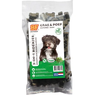 12x BF Petfood 3-in-1 Koekjes Mini Kuiden 200 gr