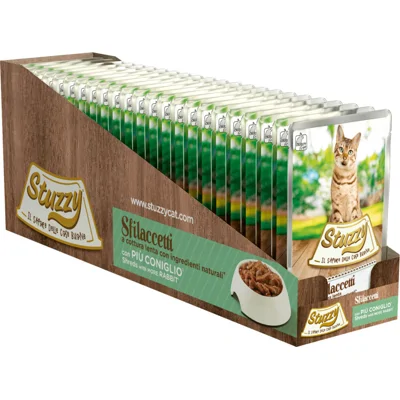 24x Stuzzy Kat Shreds Konijn 85 gr
