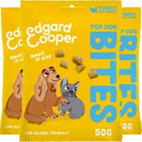 3x Edgard&Cooper Adult Bite S Kalkoen&Kip 50 gr