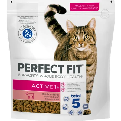 4x Perfect Fit Droogvoer Adult Active Rund 750 gr