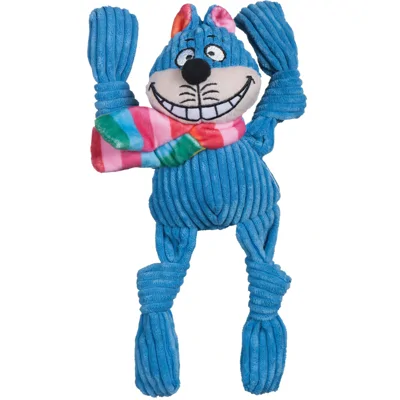 HuggleHounds Rainbow Cheshire Cat Knottie Small 21 x 15 cm