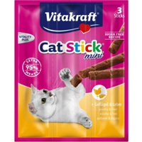 Vitakraft Cat-stick Mini Gevogelte - Lever 3 stuks