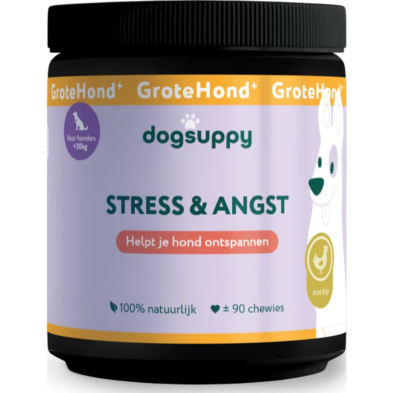 DogSuppy Grote Hond Anti Stress Kip 90 stuks