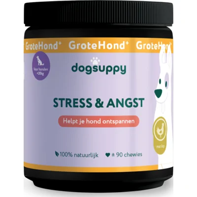 DogSuppy Grote Hond Anti Stress Kip 90 stuks