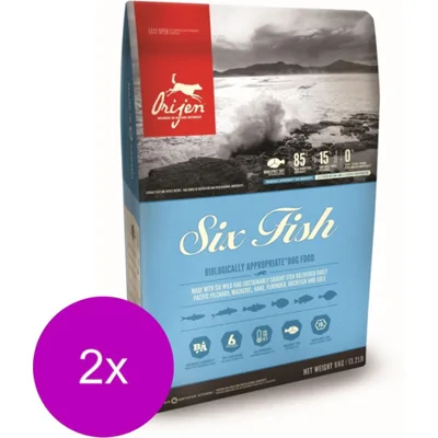 Orijen 6 Fish Hond 2 x 11,4 kg
