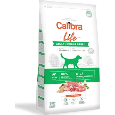 Calibra Life Dog Adult Medium Breed Lamb hondenvoer 12kg
