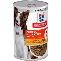 Hill's Science Plan Hond Adult Perfect Digestion Natvoer Kip 12x363g