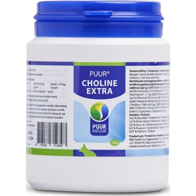 PUUR Choline extra hond 100 gram