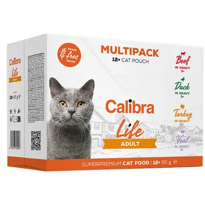 Calibra Life Cat Adult Kalkoen maaltijdzakjes kat 28 x 85 gram