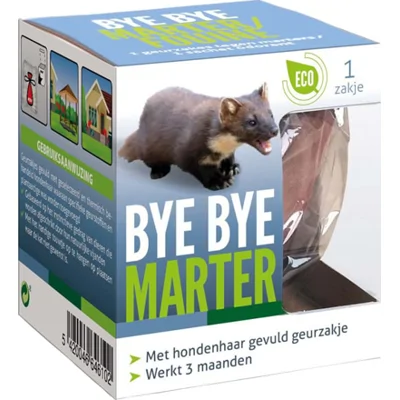Bye Bye Marter Geurzakje Tegen Marters - Milieuvriendelijk - Lange nawerking - Kant en klaar