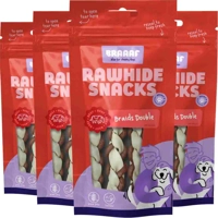 4x Braaaf Twister Double Hondensnack 12 cm 60 gr