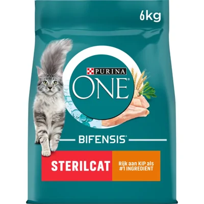 Purina One Sterilcat Kip en Tarwe Kat 6 kg