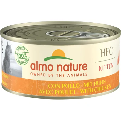 Almo Nature HFC kip kittenvoer natvoer 150gr