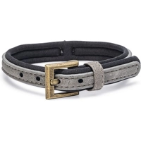 Beeztees Balacron Ax kunstleer grijs halsband hond 21-26cm x 10mm