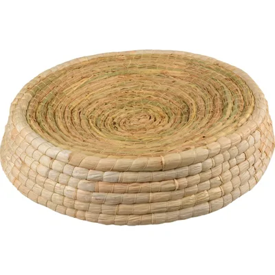 Duvo+ maisblad poef siesta crème beige 45x45x7,5cm