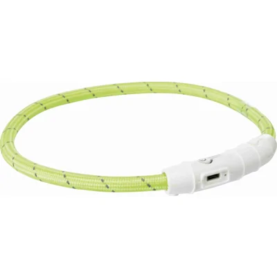 Trixie Flash Lichtgevende Band USB TPU/nylon groen 45 cm