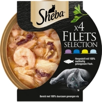 Sheba Filets Selectie in saus multipack natvoer kat kuipjes 16 x 60 g product name