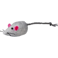 Trixie pluchen muis met bel voor de kat 2 verpakkingen