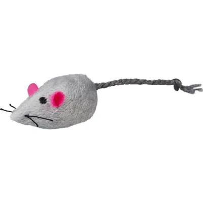 Trixie pluchen muis met bel voor de kat 2 verpakkingen