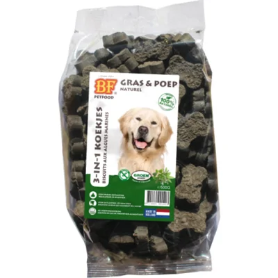 12x BF Petfood 3-in-1 Koekjes Naturel 500 gr