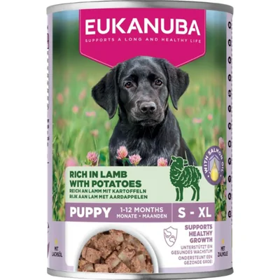 6x Eukanuba Life Care Dog Hondenvoer Nat Puppy Lamb&Potatoes 400 gr