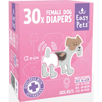 EasyPets Hondenluiers Teef XS/S 30 stuks