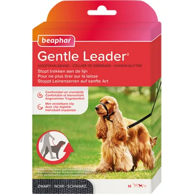 3x Beaphar Gentle Leader Zwart M