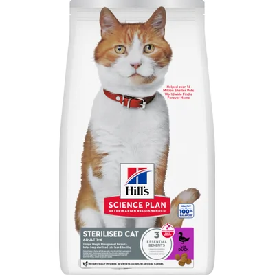 Hill's Science Plan - Feline Adult - Sterilised - Duck - 1,5 kg