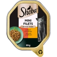 Sheba Mini Filets in saus - Rund & kalkoen - 44 x 85 g