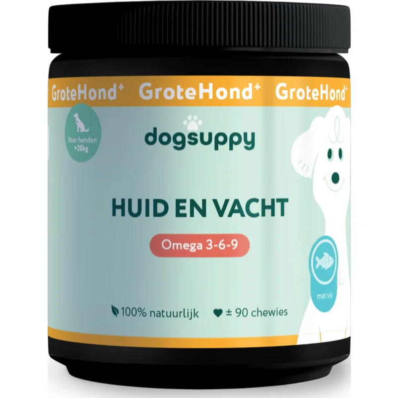 DogSuppy Grote Hond Huid&Vacht 90 stuks