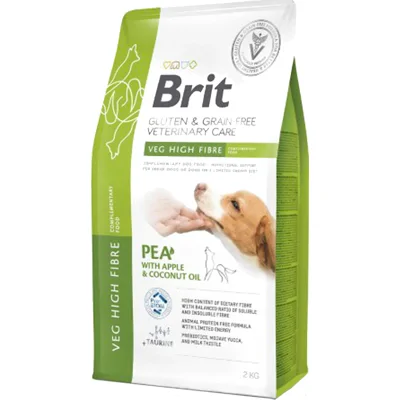 Brit Veterinary Care Dog - Grain free - Veg High Fibre - 2 kg