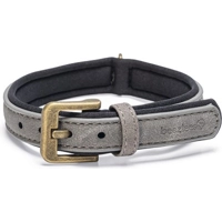 Beeztees Balacron Ax kunstleer grijs halsband hond 24-30cm x 10mm product name