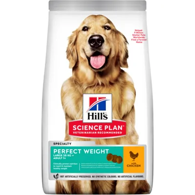 Hill's Science Plan Hond Adult Perfect Weight Large Breed Kip 12kg
