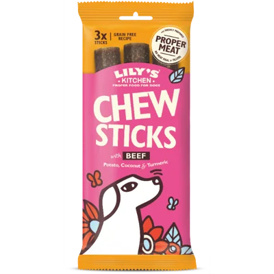 Lily's Kitchen Kauwsticks met Rund hondensnacks 120g