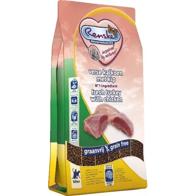 Renske Super Premium verse kalkoen met kip voer voor kitten 1,5kg