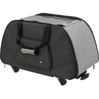 Trixie reismand trolley zwart / lichtgrijs 67x34x43 cm product name