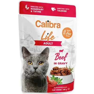 Calibra Life Cat Adult Rund maaltijdzakjes kat 28 x 85 gram