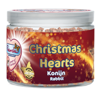 Renske Gezonde Beloning Kerst Hartjes Konijn kattensnacks 100 gram