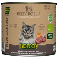 12x BF Petfood Biofood Kat Organic Rund Menu 200 gr product name