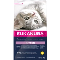 4x Eukanuba Junior Kitten Kattenvoer Kip - Lever 2 kg