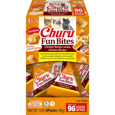Ciao Churu Fun Bites Wraps Kattensnack Chicken 8 x 12 gr
