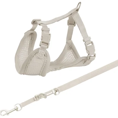 Trixie Junior Puppy-Softtuig met Riem - M-L - Lichtgrijs