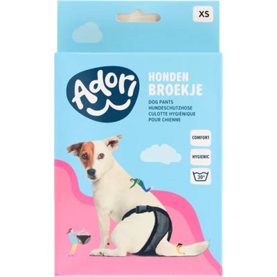 Adori Hondenbroek luxe - Zwart - XSmall - 30-37 cm