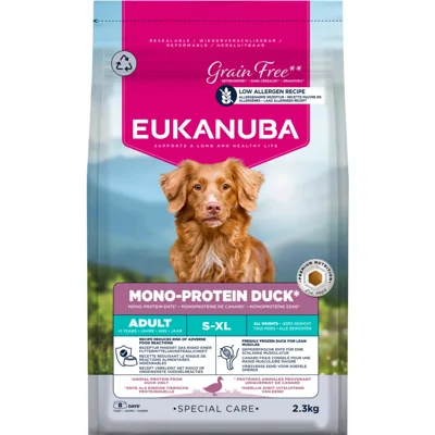 Eukanuba Hondenvoer Droog Special Care Adult Mono-Protein Eend 2,3 kg