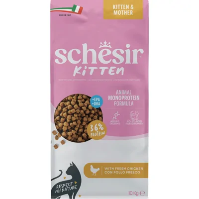 Schesir Monoprotein Kattenvoer Kitten Droog Kip 10 kg