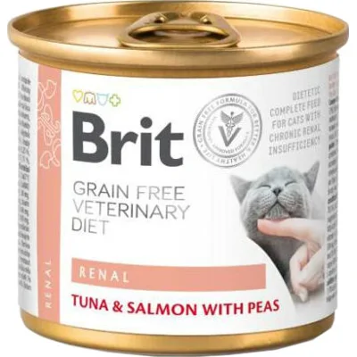 Brit Veterinary Diet Cat - Grain free - Renal - Blik - 6 x 200 g