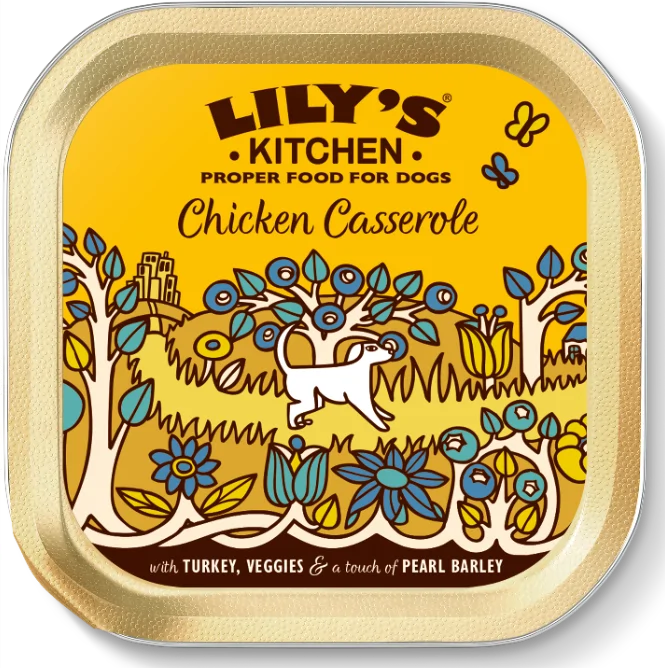 Lily's Kitchen Kip/Kalkoen Casserole hondenvoer nat 10 x 150 gram