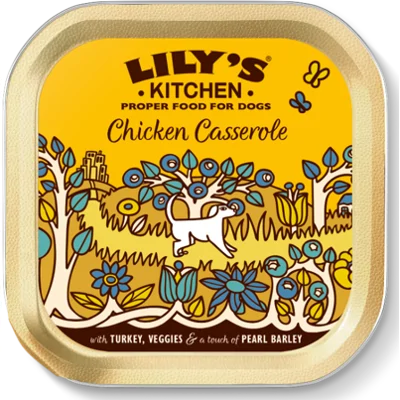 Lily's Kitchen Kip/Kalkoen Casserole hondenvoer nat 10 x 150 gram