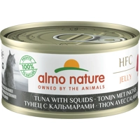 Almo Nature HFC Jelly tonijn met inktvis natvoer kat (70 g) 12 x 70 g