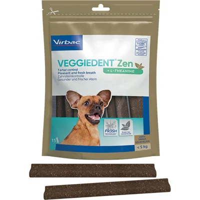 Virbac Veggiedent Zen kauwstrips hond XS (15 st.) 1 verpakking